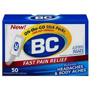 B&C Fast Pain Relief Headache Powders - 50 Tablet03/26